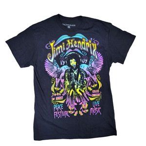 karl ferris collection neon bright blacklight music tee shirt size medium